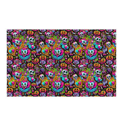 Decorative Weirdcore Neon Clowncore Flag Repeat Pattern Creepy Cute Clowns Kidcore Flag Gift