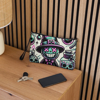 Weirdcore Pastel Goth Voodoo boy Punkrock Clutch Bag Gothic Grunge Purse Crossbody Bag