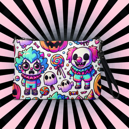 Weirdcore Pastel Goth Bubble Clowns Clowncore Punkrock Clutch Bag Gothic Grunge Purse Crossbody Bag