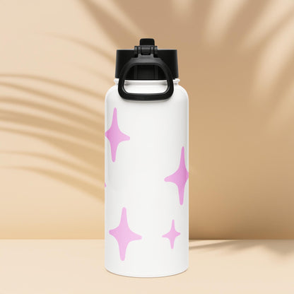 Creepy Cute Skeleton Weirdcore Pastel Grunge Opossum Tumbler Stainless Steel Water Bottle with Straw & Lid