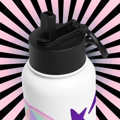 Creepy Cute Weirdcore Kawaii Medusa Pastel Goth Grunge Tumbler Stainless Steel Water Bottle with Straw & Lid