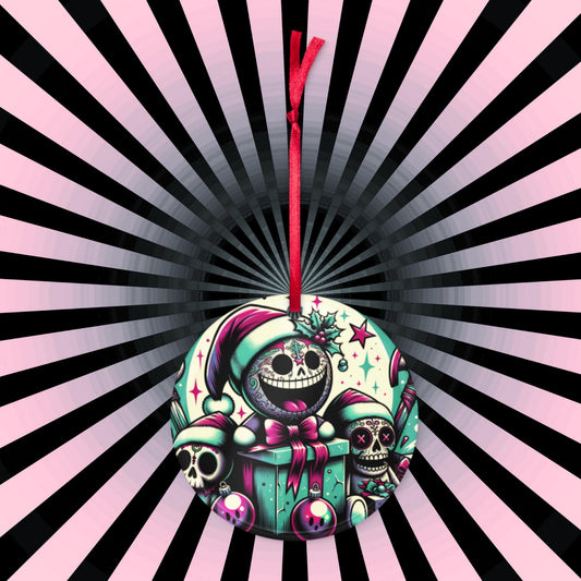 Cute Horror Holiday Christmas Haunted Voodoo Doll Weirdcore Goth Grunge Acrylic Xmas Ornament