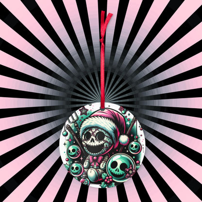 Cute Horror Holiday Christmas Haunted Voodoo Doll Weirdcore Goth Grunge Acrylic Xmas Ornament