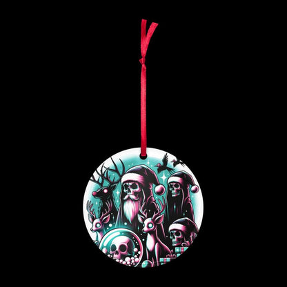 Cute Horror Holiday Christmas Haunted Krampus Weirdcore Goth Grunge Acrylic Xmas Ornament