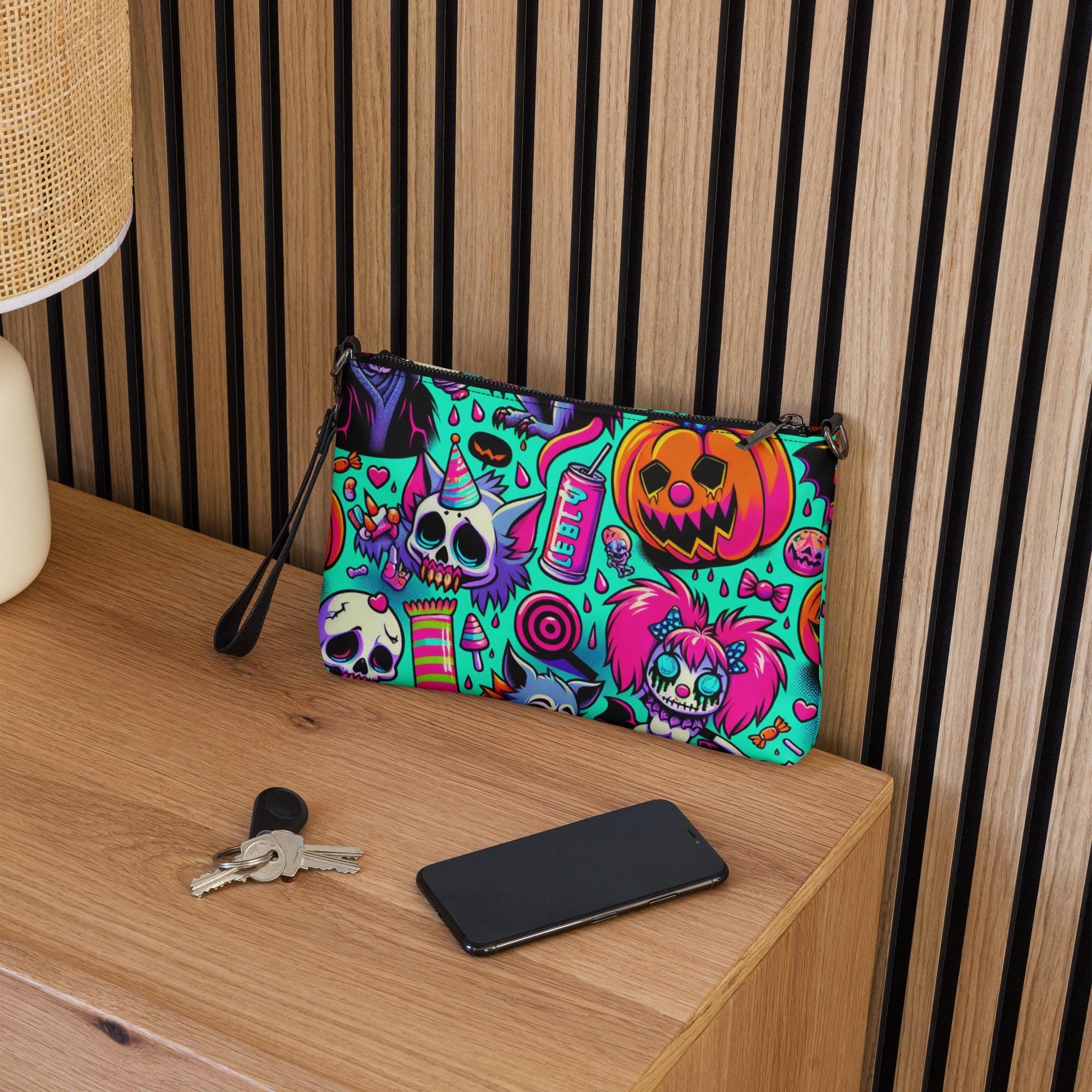 Weirdcore Pastel Goth Bubble Horror Clowncore Punkrock Clutch Bag Gothic Grunge Purse Crossbody Bag