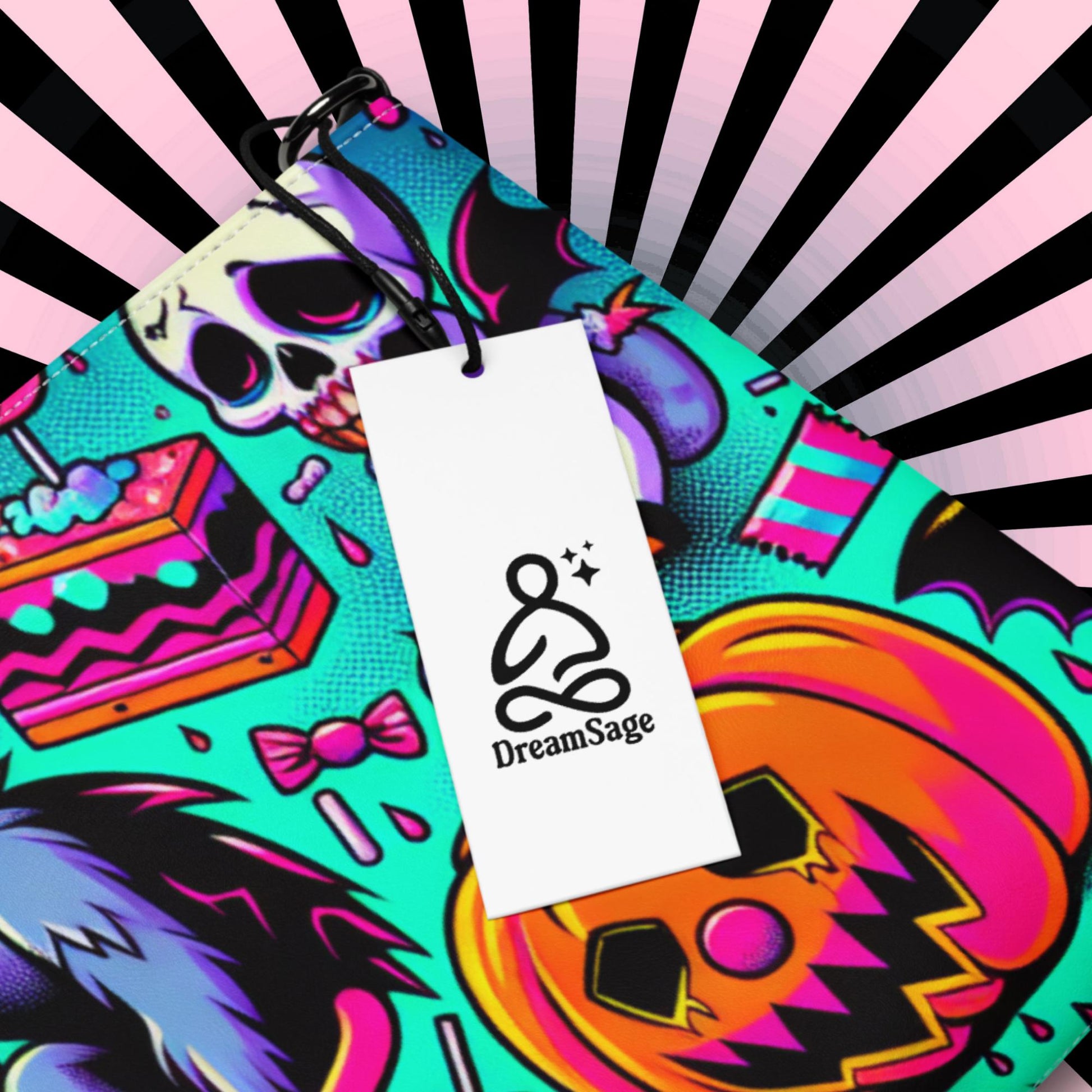 Weirdcore Pastel Goth Bubble Horror Clowncore Punkrock Clutch Bag Gothic Grunge Purse Crossbody Bag
