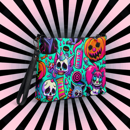 Weirdcore Pastel Goth Bubble Horror Clowncore Punkrock Clutch Bag Gothic Grunge Purse Crossbody Bag