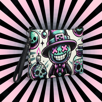 Weirdcore Pastel Goth Voodoo boy Punkrock Clutch Bag Gothic Grunge Purse Crossbody Bag