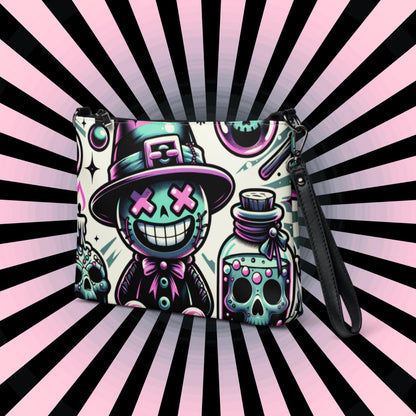 Weirdcore Pastel Goth Voodoo boy Punkrock Clutch Bag Gothic Grunge Purse Crossbody Bag