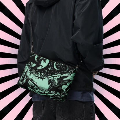 Jade Gothic Scene Pastel Goth Scene Dragon Unicorn Clutch Bag Gothic Grunge Purse Crossbody Bag