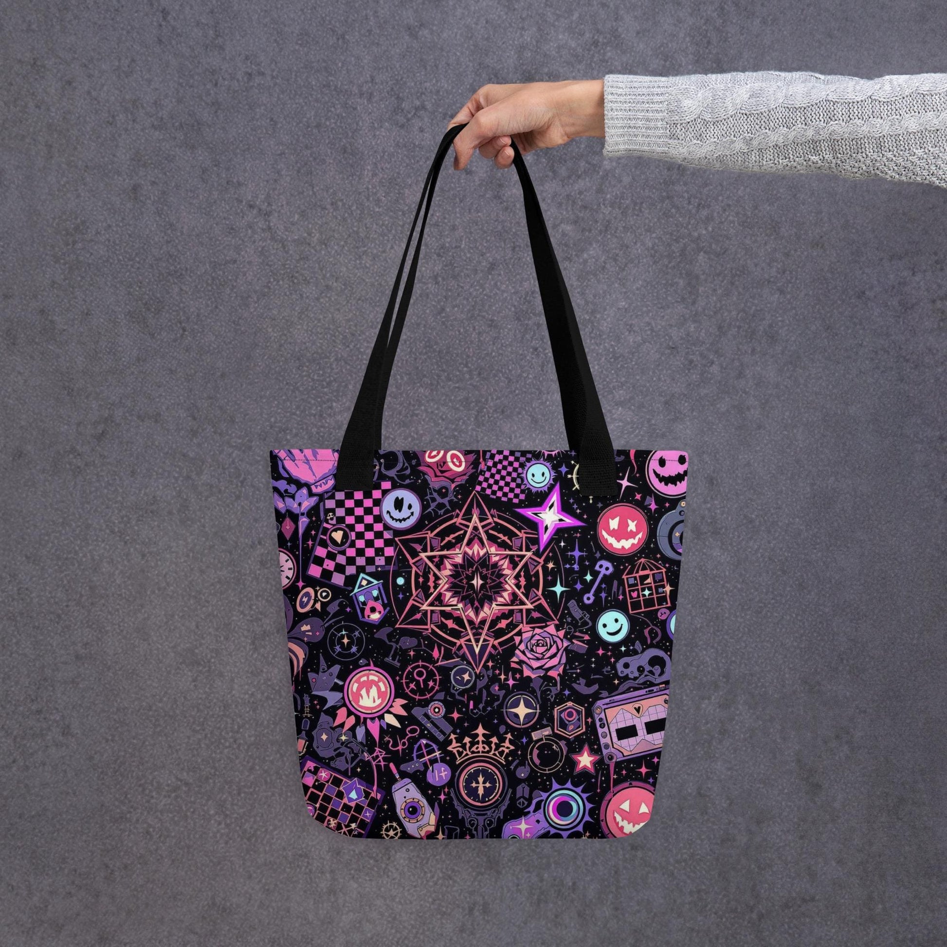 Arcane Tote Bag Gothic Grunge Goth Darkcore Weirdcore Nostalgic Dark Aesthetic Purse Tote