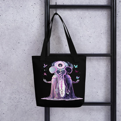 Hollow Faced Twins Arcane Tote Bag Gothic Grunge Neon Goth Darkcore Weirdcore Dark Aesthetic Halloween Purse Tote
