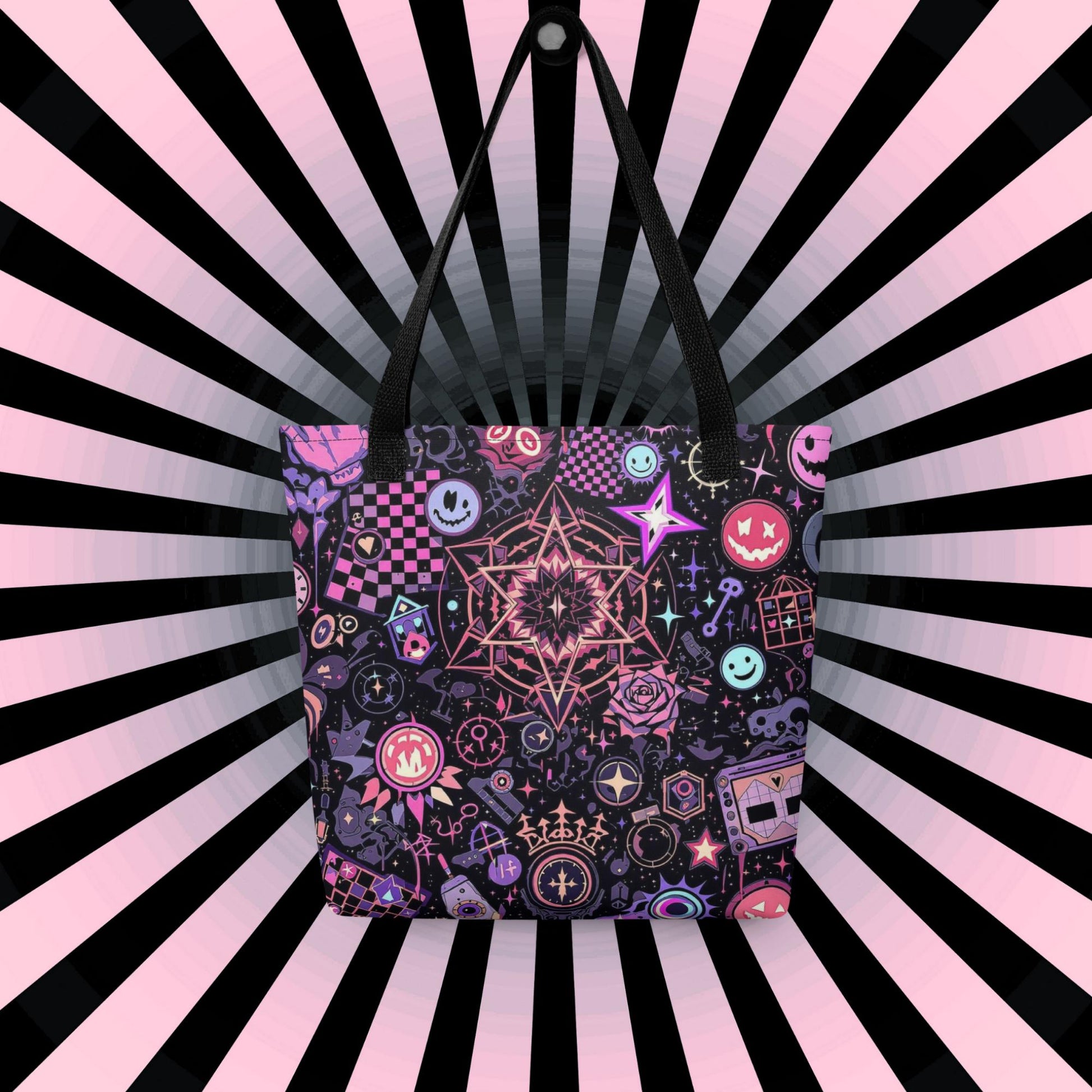 Arcane Tote Bag Gothic Grunge Goth Darkcore Weirdcore Nostalgic Dark Aesthetic Purse Tote