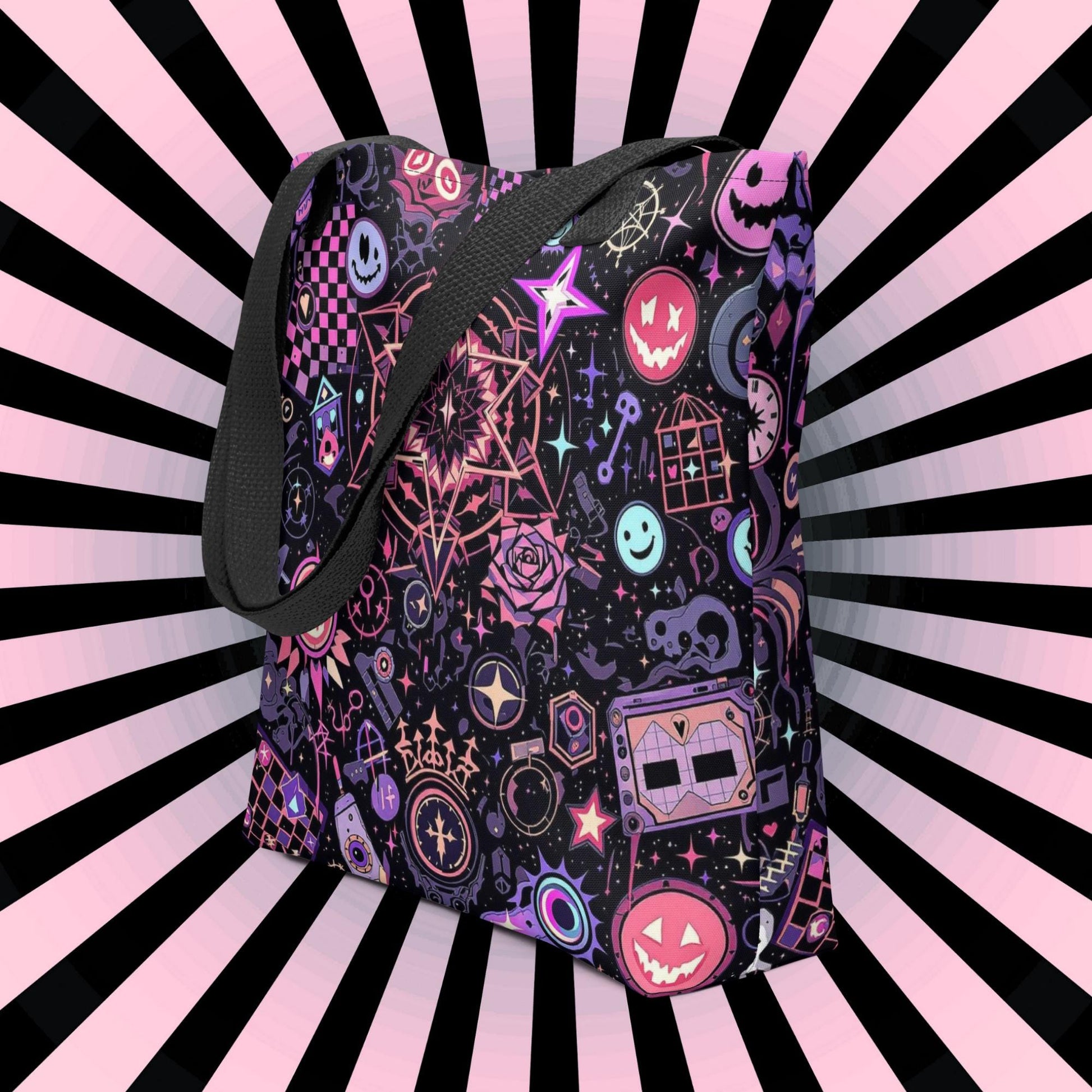 Arcane Tote Bag Gothic Grunge Goth Darkcore Weirdcore Nostalgic Dark Aesthetic Purse Tote