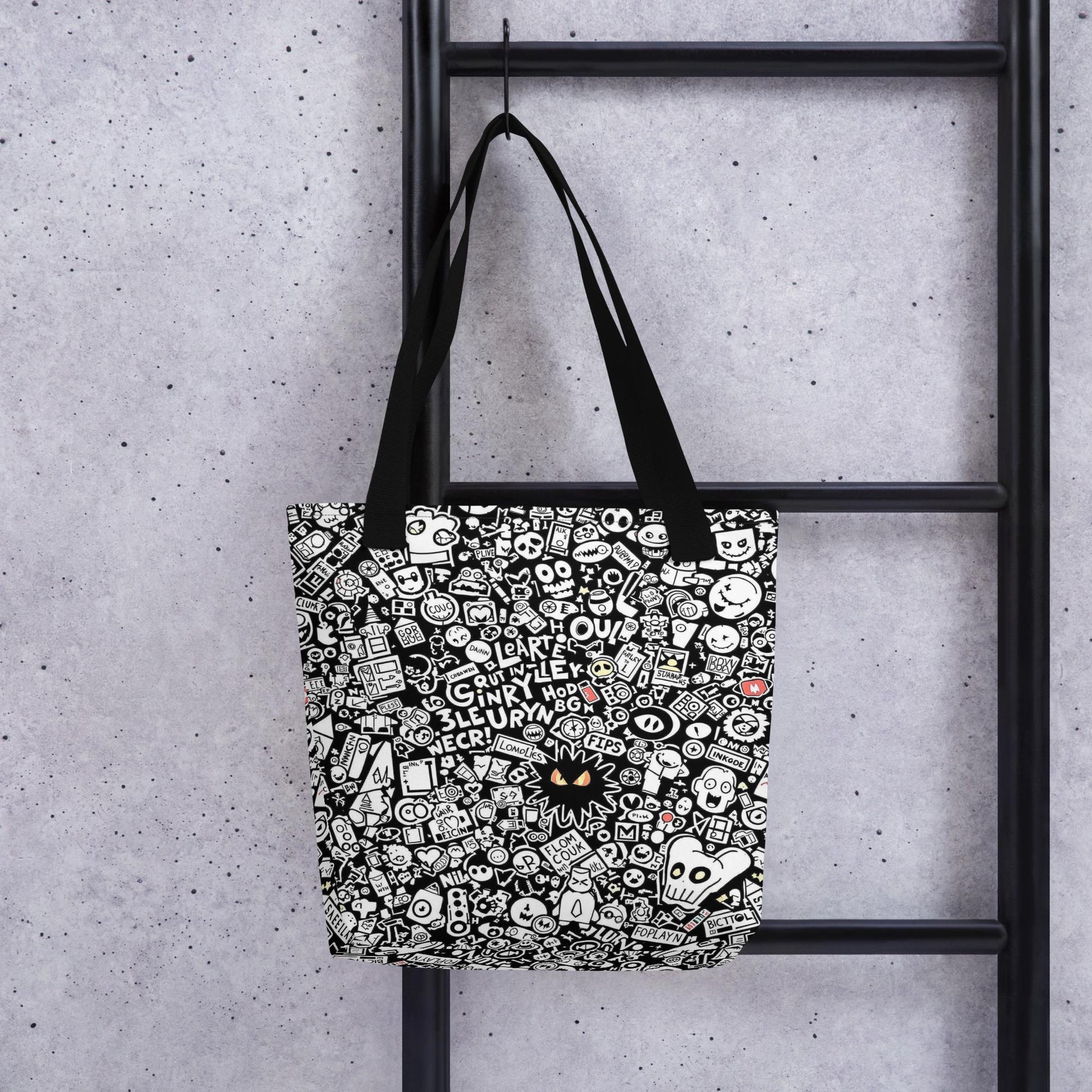 Arcane Tote Bag Gothic Grunge Neon Goth Darkcore Weirdcore Pop Art Dark Aesthetic Halloween Purse Tote