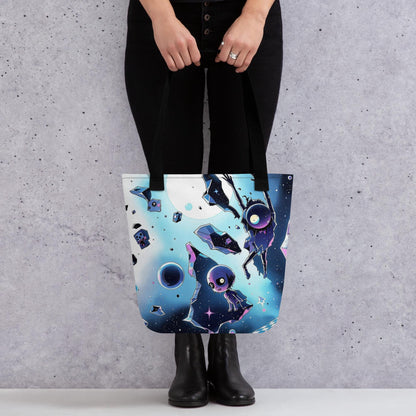 Fractured Void Arcane Tote Bag Gothic Grunge Neon Goth Darkcore Weirdcore Dark Aesthetic Halloween Purse Tote