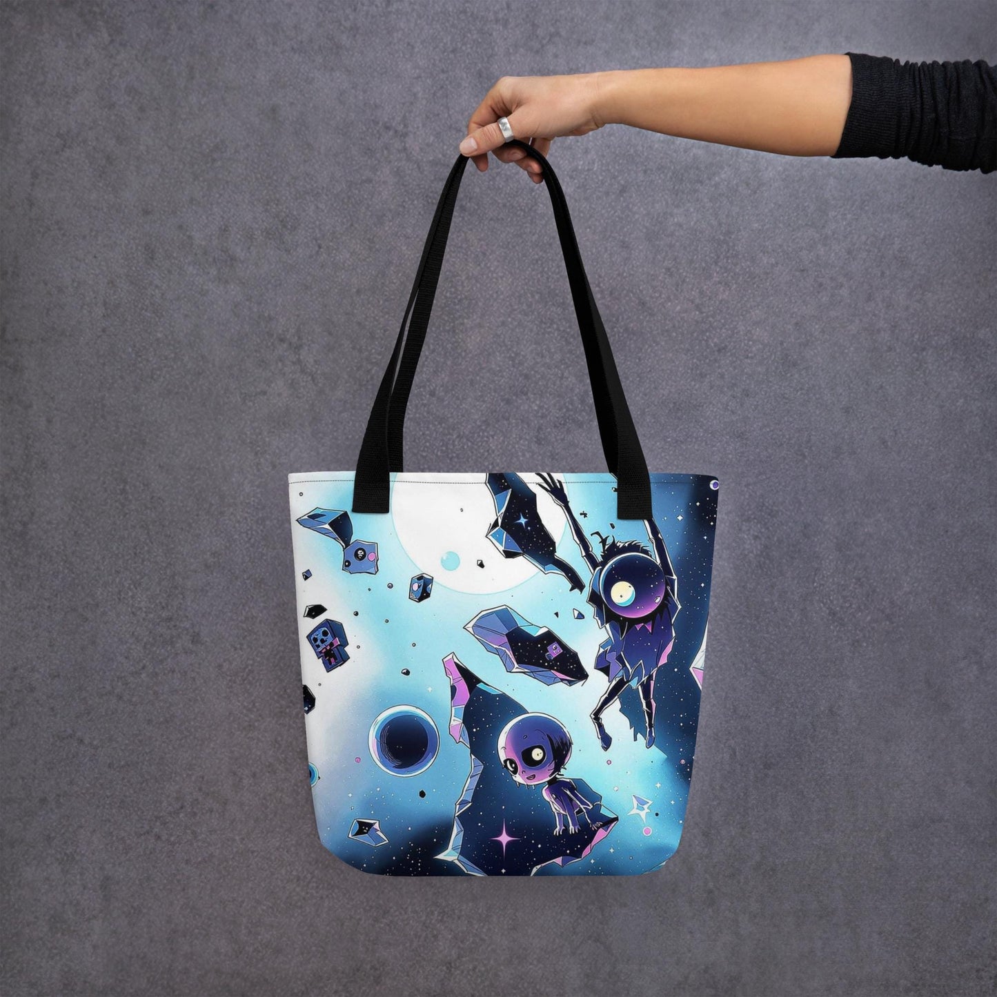 Fractured Void Arcane Tote Bag Gothic Grunge Neon Goth Darkcore Weirdcore Dark Aesthetic Halloween Purse Tote