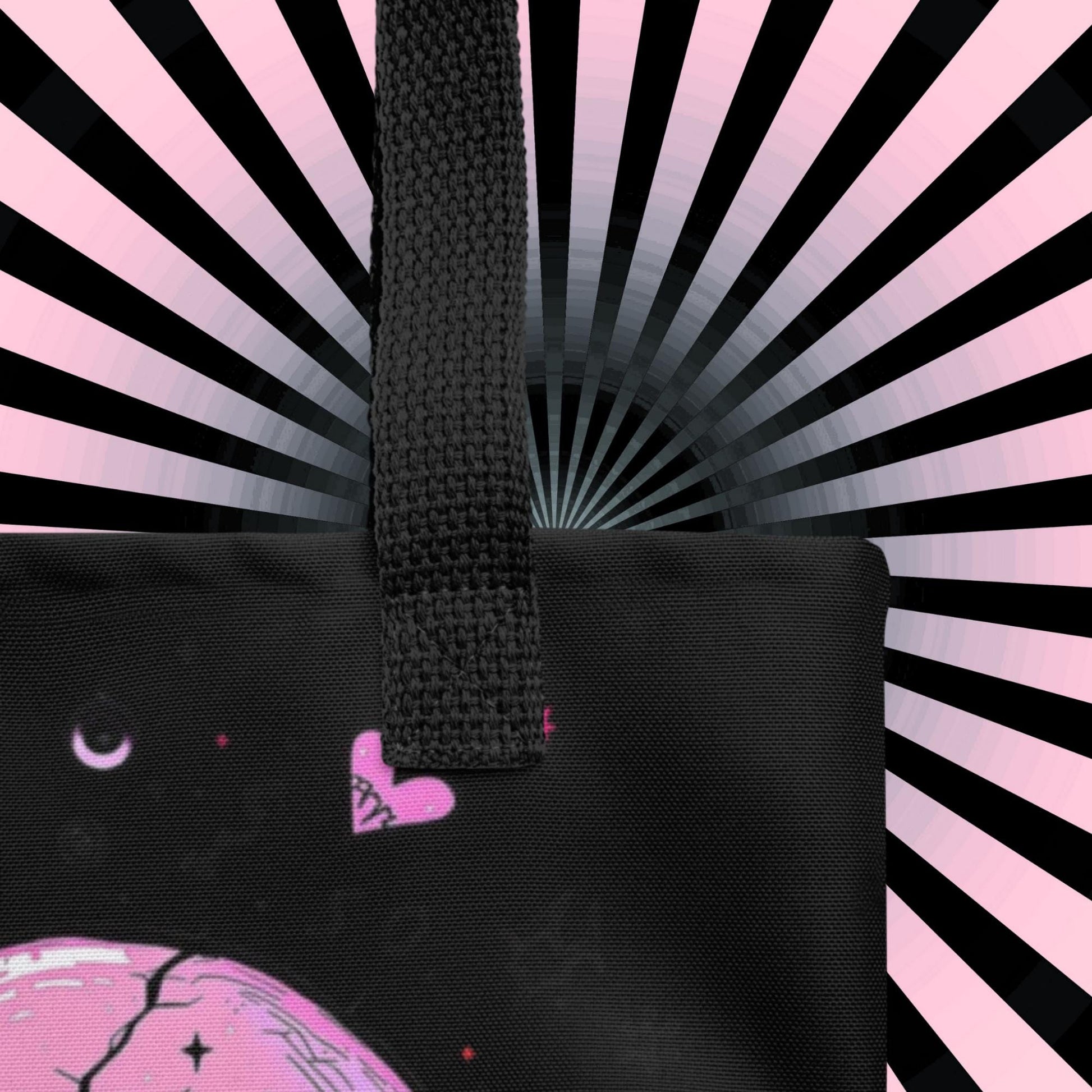 Arcane Heart Meltdown Tote Bag Gothic Grunge Neon Goth Darkcore Weirdcore Dark Aesthetic Halloween Purse Tote
