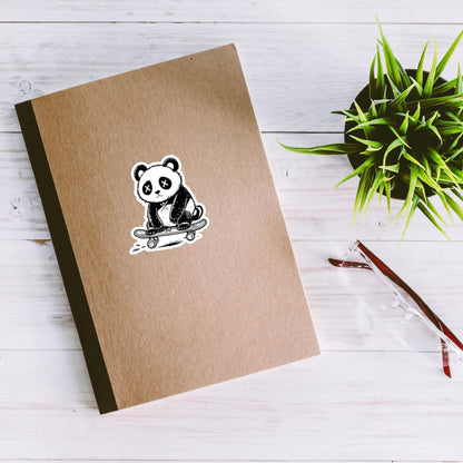 Weirdcore Sad Panda Skateboard Vinyl Sticker Grunge Goth Punk Decal Waterproof Sticker