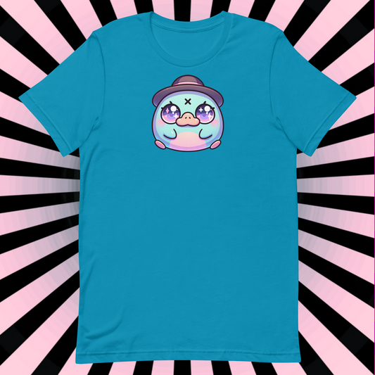 Weirdcore Pastel Goth Grunge Gore Creepy Cute Dapper Platypus T-Shirt